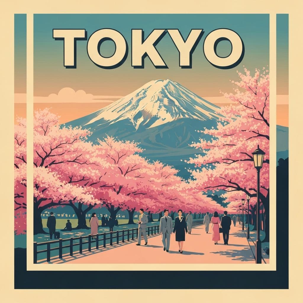 Vintage travel poster example