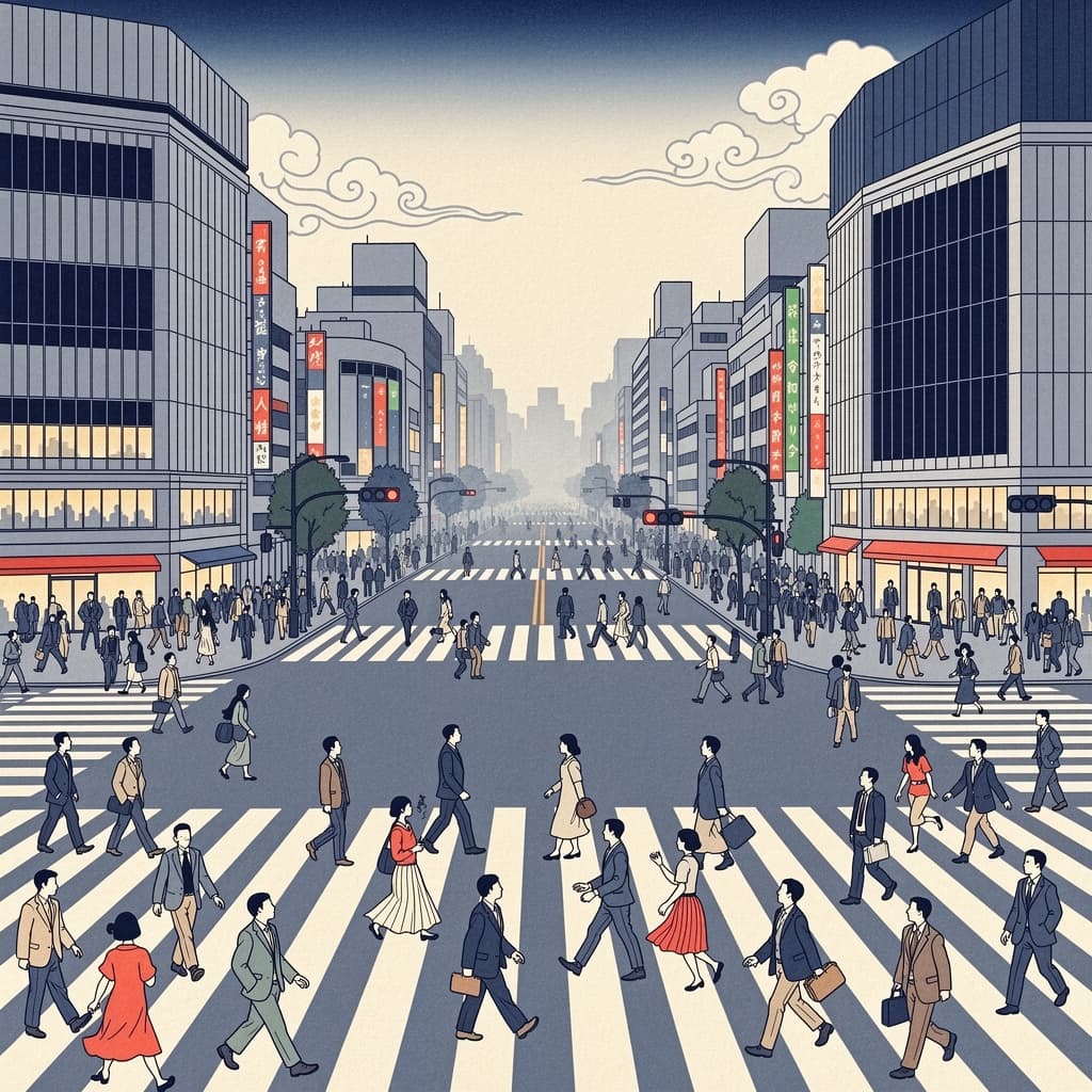 Tokyo Street Ukiyo-e
