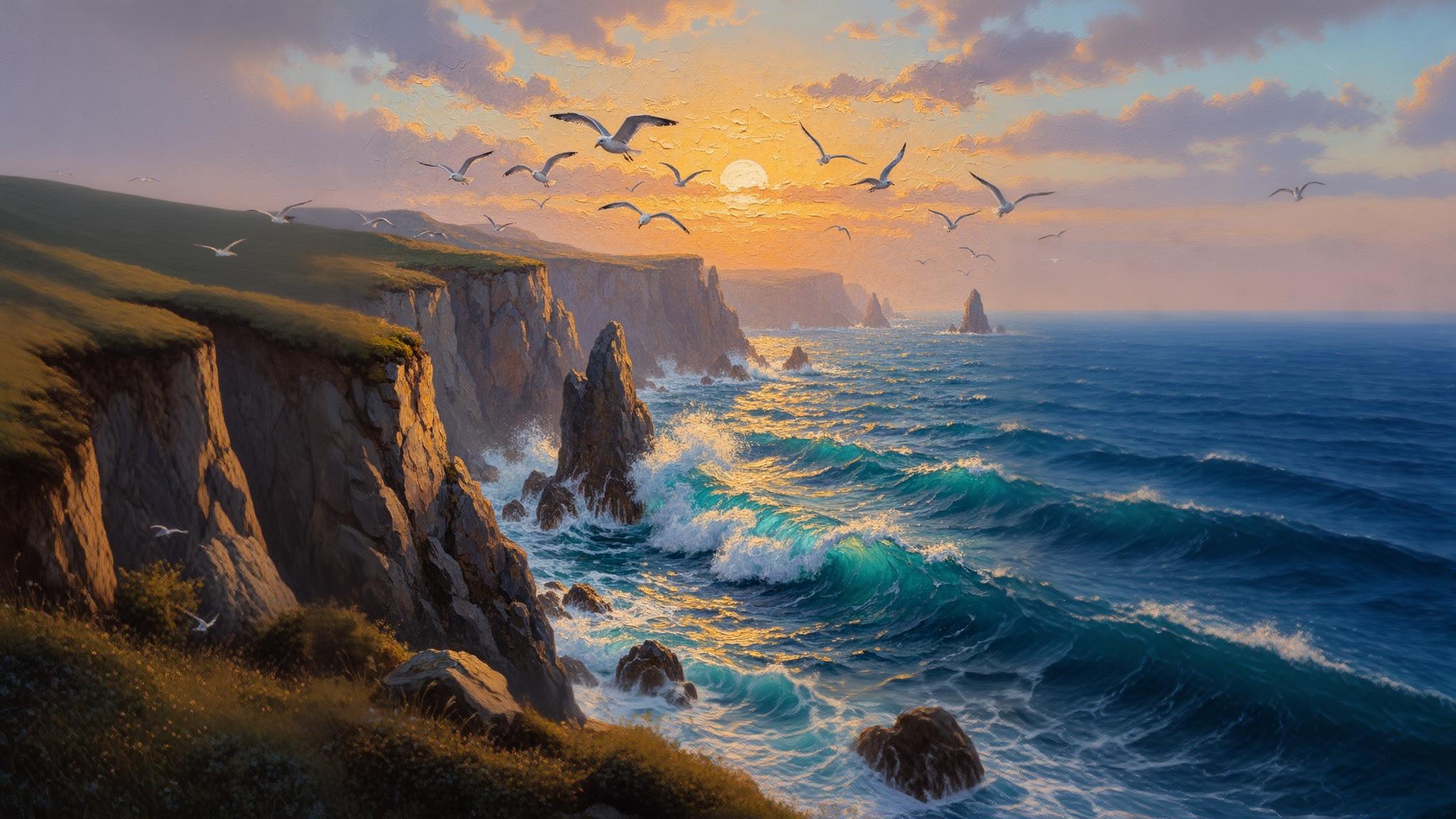 Extended image with AI-generated content