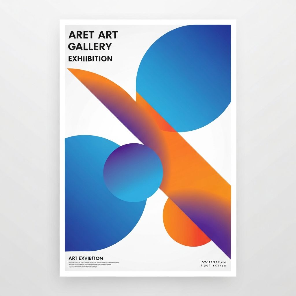 Modern art poster example