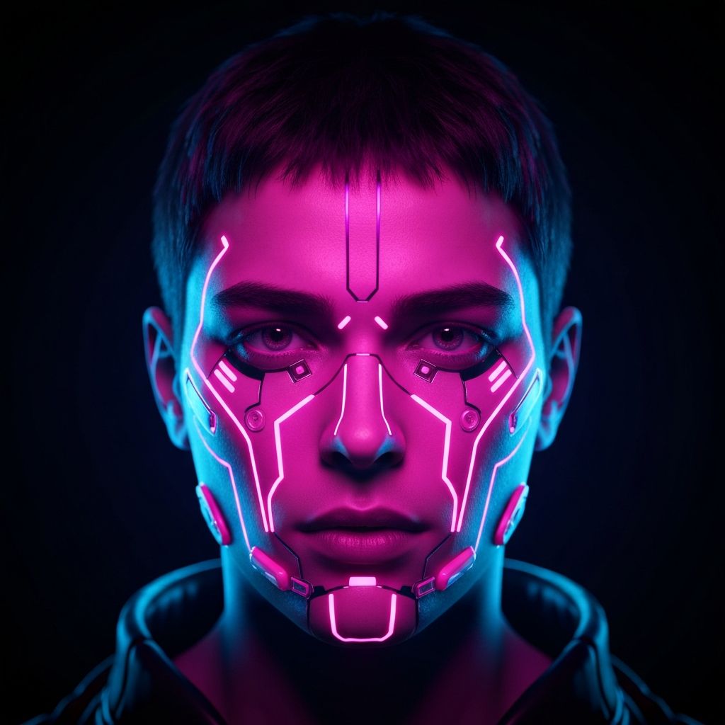 Cyberpunk profile picture example