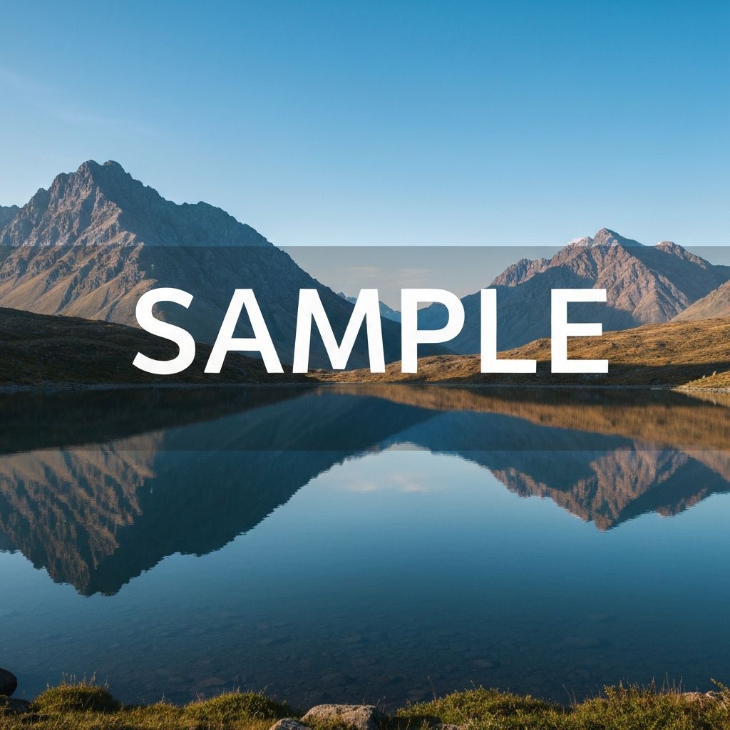 Landscape with text overlay