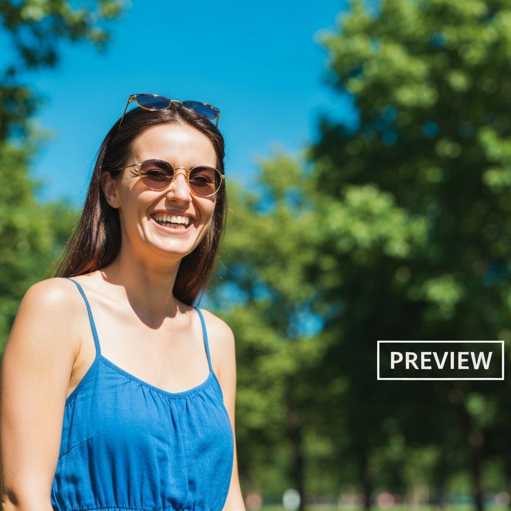 Portrait with watermark