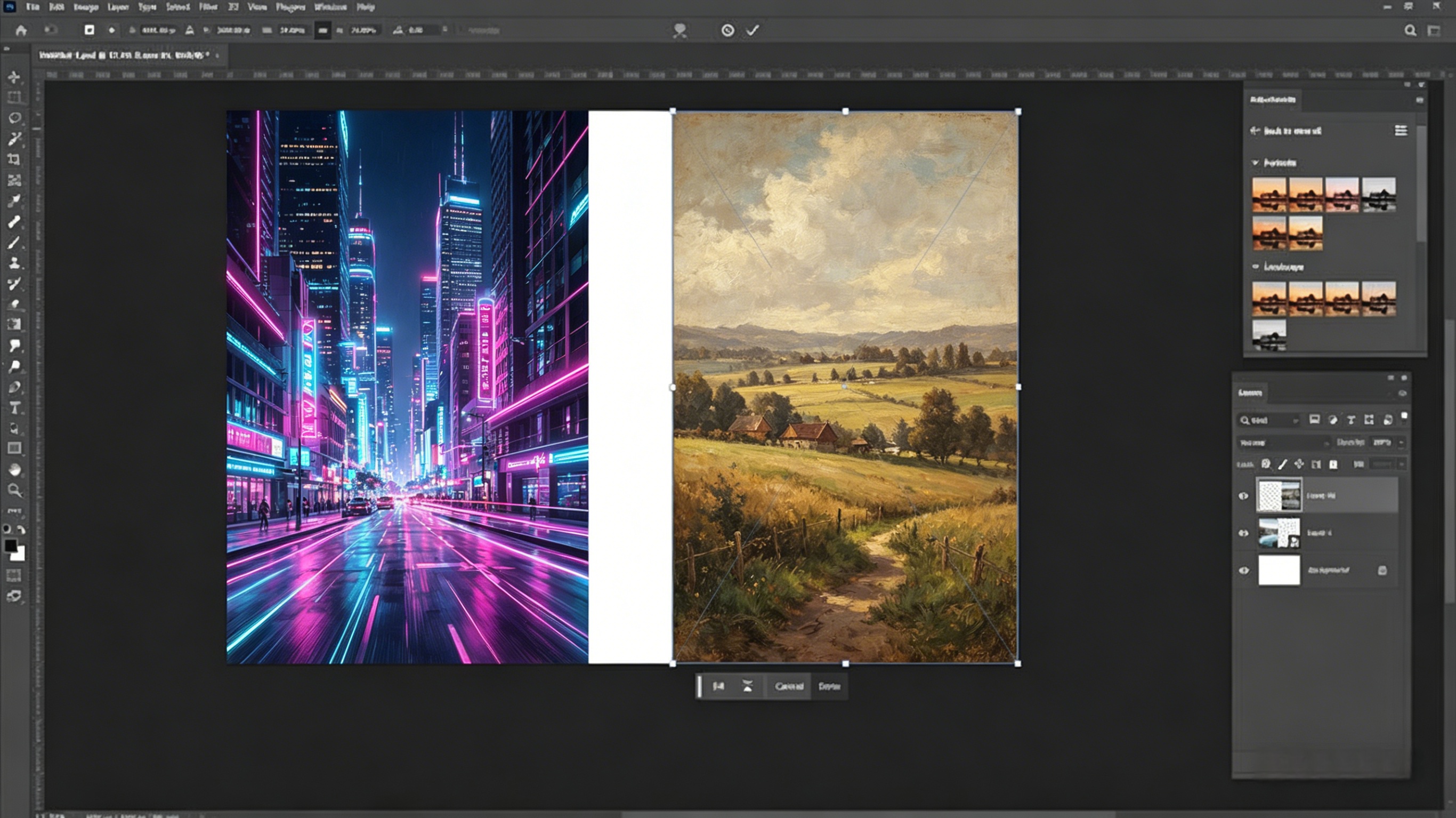 Combine Two Images Side by Side